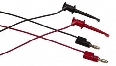 Fluke - Black/Red Electrical Test Equipment Leads Set - Use with All Models - Makers Industrial Supply