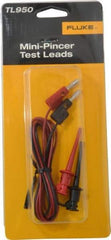 Fluke - Black/Red Electrical Test Equipment Leads Set - Use with All Models - Makers Industrial Supply