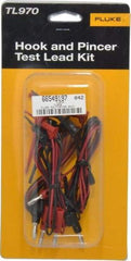 Fluke - Black/Red Electrical Test Equipment Hook & Pincer Kit - Use with All Models - Makers Industrial Supply