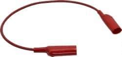 Pomona - Red Electrical Test Equipment Patch Cord - Use with Alligators Test Clips - Makers Industrial Supply