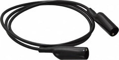 Pomona - Black Electrical Test Equipment Patch Cord - Use with Alligators Test Clips - Makers Industrial Supply