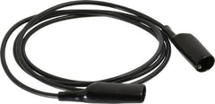 Pomona - Black Electrical Test Equipment Patch Cord - Use with Alligators Test Clips - Makers Industrial Supply