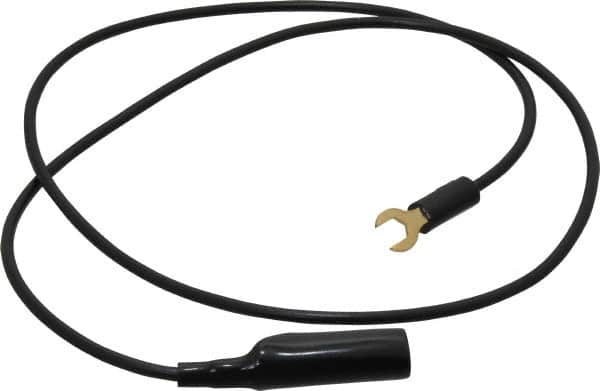 Pomona - Black Electrical Test Equipment Clip - Use with Insulated Spade Lug - Makers Industrial Supply