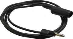 Pomona - Black Electrical Test Equipment Clip - Use with 0.300" Terminal, Banana Plugs - Makers Industrial Supply