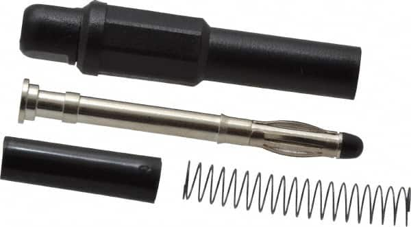 Pomona - Black Electrical Test Equipment Banana Plug - Makers Industrial Supply