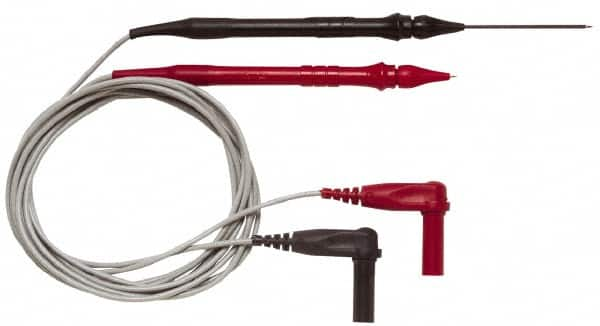 Pomona - Black/Red Electrical Test Equipment Probe Set - Use with Digital Multimeters - Makers Industrial Supply