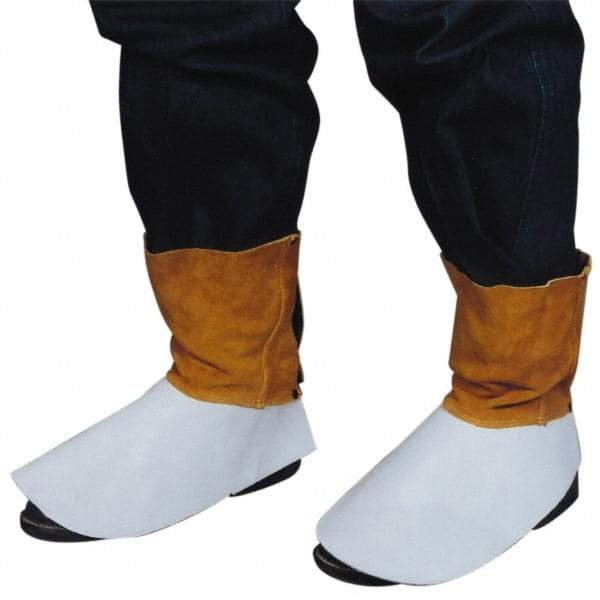 PRO-SAFE - Men's Universal (Women's Universal) Flame Resistant/Retardant Spats - Leather Upper, Gold - Makers Industrial Supply