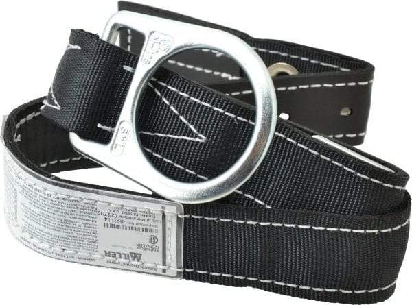 Miller - Size XL, 42 to 50 Inch Waist, 1-3/4 Inch Wide, Single D Ring Style Body Belt - Nylon Webbing, Tongue Buckle Connection - Makers Industrial Supply