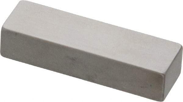 Mitutoyo - 0.25" Rectangular Steel Gage Block - Accuracy Grade 0, Includes Certificate of Inspection - Makers Industrial Supply