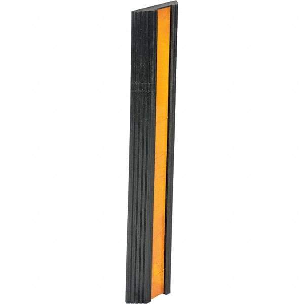 Vestil - 24" Long x 5-1/8" Wide x 1-3/8" High, Bumper Stop - Yellow & Black - Makers Industrial Supply