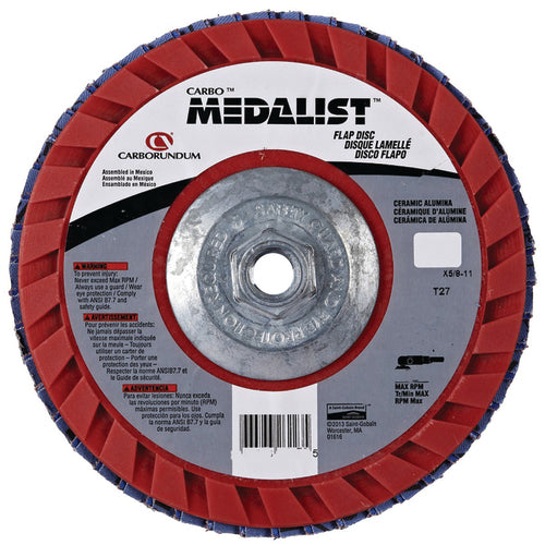 4 1/2″ × 7/8 80 Grit Flap Disc - Makers Industrial Supply