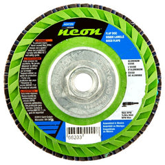 ‎4-1/2 × 5/8 - 11″ Gemini Plastic Flat Flap Disc Type 27 P40 Grit R766 Zirconia Alumina - Makers Industrial Supply