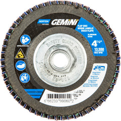 ‎4-1/2 × 5/8 - 11″ Gemini Fiberglass HD Flat Flap Disc Type 27 P60 Grit R766 Zirconia Alumina - Makers Industrial Supply