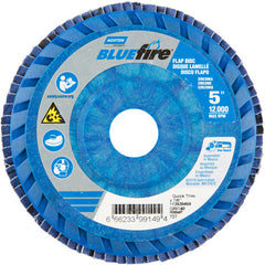 5 × 7/8″ BlueFire Plastic Flat Flap Disc Type 27 P40 Grit R884P Zirconia Alumina - Makers Industrial Supply