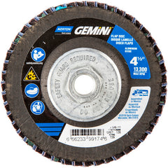 ‎4-1/2 × 5/8 - 11″ Gemini Fiberglass Conical Flap Disc Type 29 P120 Grit R766 Zirconia Alumina - Makers Industrial Supply