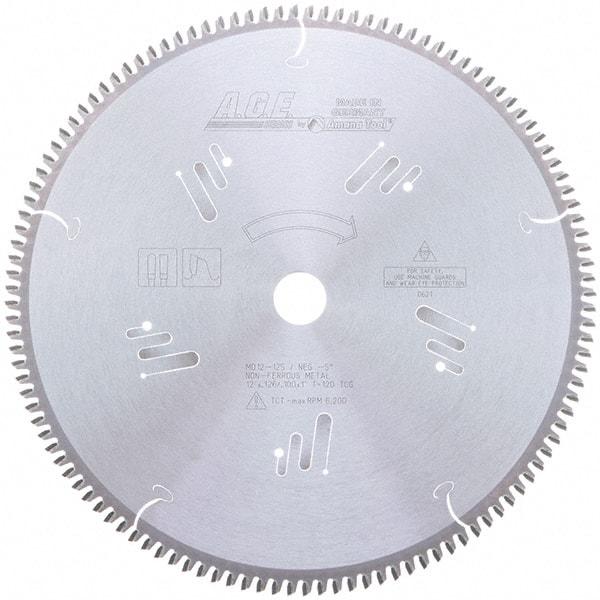 Amana Tool - 12" Diam, 1" Arbor Hole Diam, 120 Tooth Wet & Dry Cut Saw Blade - Carbide-Tipped, Clean Action, Standard Round Arbor - Makers Industrial Supply