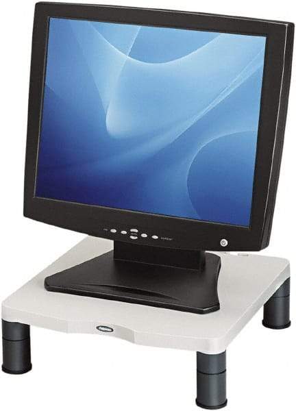 FELLOWES - Platinum & Graphite Monitor Riser - Use with 21" Monitors - Makers Industrial Supply