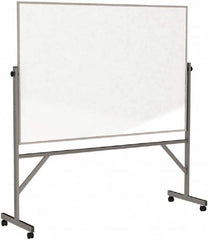 Ghent - 78" High x 77" Wide Reversible Dry Erase Board - Acrylate, 20" Deep, Includes Eraser & 4 Markers - Makers Industrial Supply