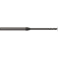 Harvey Tool - Ball End Mills; Mill Diameter (mm): 1.40 ; Mill Diameter (Decimal Inch): 0.0550 ; Number of Flutes: 3 ; Length of Cut (Decimal Inch): 0.3850 ; Material: Solid Carbide ; Overall Length (Inch): 2-1/2 - Exact Industrial Supply