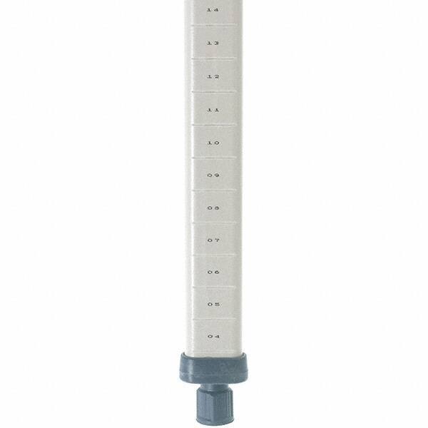 Metro - 63" High, Open Shelving Post - Polymer, Use with Metro Max I Shelving - Makers Industrial Supply