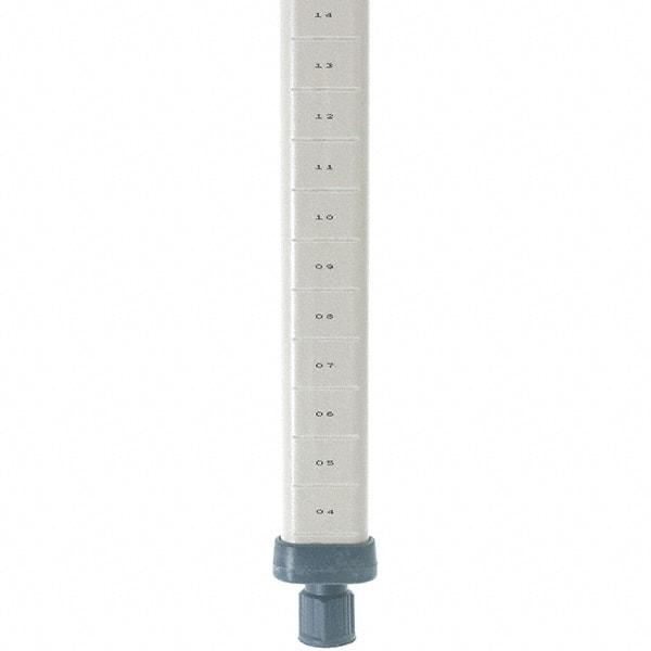 Metro - 86" High, Open Shelving Post - Polymer, Use with Metro Max I Shelving - Makers Industrial Supply