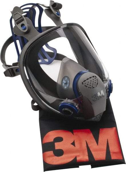 3M - Series FF-400, Size S Full Face Respirator - 6-Point Suspension, Bayonet Connection - Makers Industrial Supply