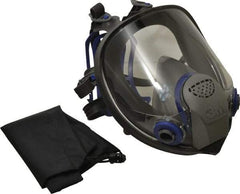 3M - Series FF-400, Size M Full Face Respirator - 6-Point Suspension, Bayonet Connection - Makers Industrial Supply