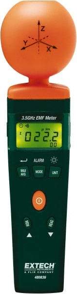 Extech - 3-1/2 Ghz Max, LCD Display, RF and EMF Meter - 9V Power Supply - Makers Industrial Supply