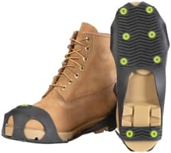 Winter Walking - Size S, (Women's Size S) Overshoe Cleat - Tungsten Carbide Stud Traction, Gray - Makers Industrial Supply