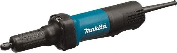 Makita - 1/4" Collet, 25,000 RPM, Inline Handle Electric Die Grinder - 120 Volts, 3.5 Amps, 8.2' Cord - Makers Industrial Supply