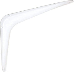 National Mfg. - 100 Lb Capacity, White Shelf Brackets - 6" Long x 8" High x 1.667" Wide - Makers Industrial Supply