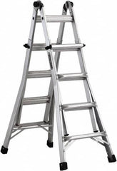 Louisville - 12 Steps, 13' High, Type IA Rating, Aluminum Multi-Use Ladder - Makers Industrial Supply