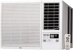 LG Electronics - 23000 BTU, 208/230 Volt Window Air Conditioner with Electric Heat - 11.5/10.6 Amp Rating, 25" Wide x 30-1/2" Deep x 16" High - Makers Industrial Supply