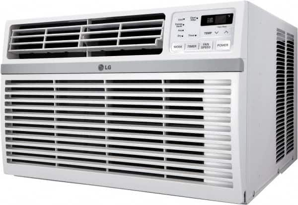 LG Electronics - 24,000/24,500 BTU, 208/230 Volt Window Air Conditioner - 10.9/11.8 Amp Rating, 26" Wide x 28-1/8" Deep x 17" High - Makers Industrial Supply