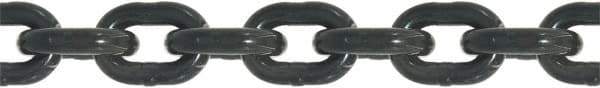 Value Collection - 5/8" Welded Alloy Chain - 18,100 Lb Capacity, Grade 80, 150' Long, Black Finish - Makers Industrial Supply