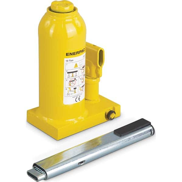 Enerpac - Manual Bottle, Screw, Ratchet & Hydraulic Jacks Type: Hydraulic Bottle Jack Load Capacity (Ton): 10 (Inch) - Makers Industrial Supply