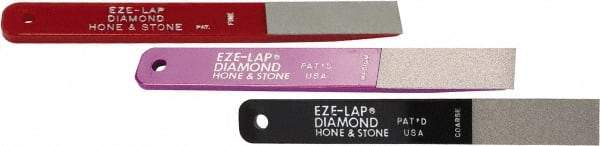 Value Collection - Coarse, Medium & Fine, 2" Length of Cut, Single End Diamond Hone - 250 Grit, 3/4" Wide x 3/16" High - Makers Industrial Supply