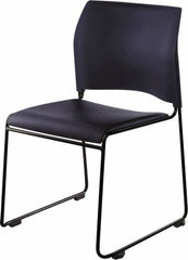 NPS - Vinyl Navy Stacking Chair - Black Frame, 20" Wide x 19-1/4" Deep x 30" High - Makers Industrial Supply