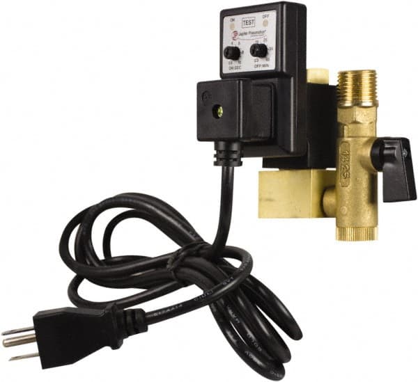 PRO-SOURCE - 1/2" Inlet, Electronic Condensate Drain Valve - 1/2" NPT Outlet, 1.5 to 300 psi - Makers Industrial Supply