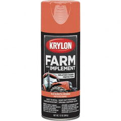 Krylon - Kubota Orange, 12 oz Net Fill, Gloss, Farm & Equipment Spray Paint - 12 oz Container, Use on Equipment - Makers Industrial Supply