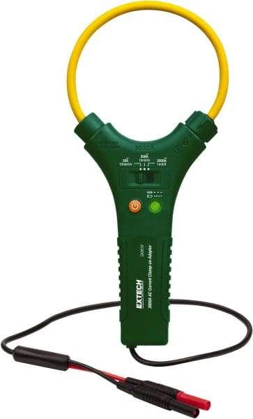 Extech - CA3010, CAT IV, Analog True RMS Clamp Meter with 10" Flex Jaws - 3000 AC Amps, Measures Current - Makers Industrial Supply