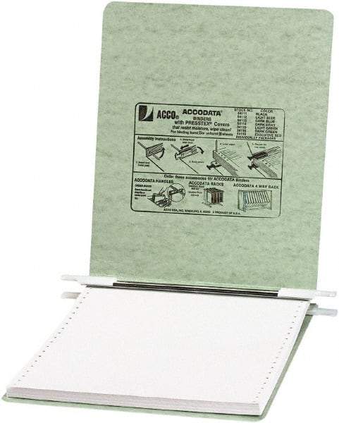 ACCO - 6", Letter Size, Light Green, Hanging Data Binders - Makers Industrial Supply