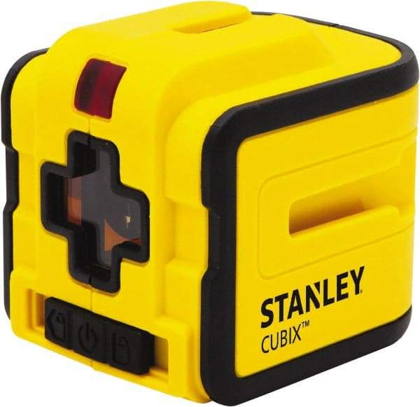 Stanley - 2 Beam 50' Max Range Self Leveling Cross Line Laser - Red Beam, 5/16" at 40' Accuracy, 9-1/4" Long x 3-1/2" Wide x 4" High, Battery Included - Makers Industrial Supply