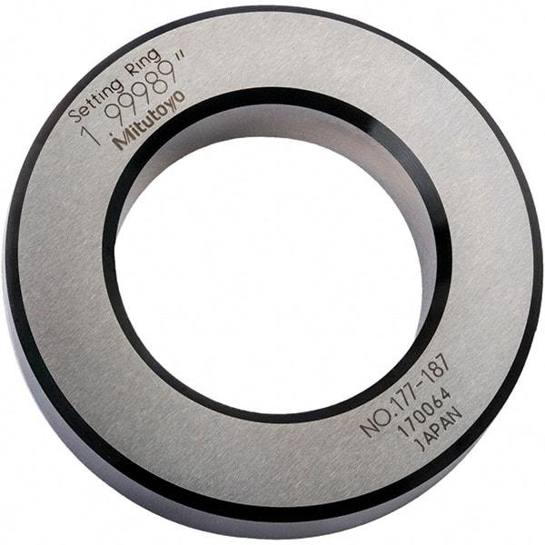 Mitutoyo - Setting Rings Inside Diameter (Decimal Inch): 2.0000 Outside Diameter (Decimal Inch): 3.3500 - Makers Industrial Supply