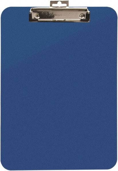 Baum/Gartens - 2 Inch Long x 11 Inch Wide, Clip Board - Blue - Makers Industrial Supply