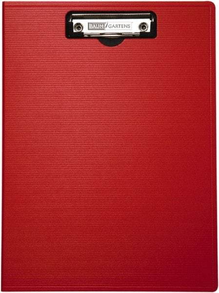 Baum/Gartens - 13-1/4 Inch Long x 9-1/4 Inch Wide, Clip Board - Red - Makers Industrial Supply