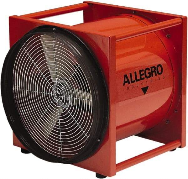 Allegro - 20" Inlet, Electric AC Axial Blower - 1.5 hp, 6,837 CFM (Free Air), Explosion Proof, 230 Max Voltage Rating - Makers Industrial Supply