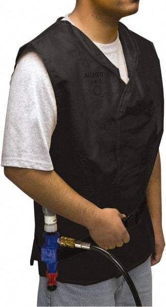 Allegro - Size XL, Black Cooling Vest - Hook & Loop Front, PVC - Makers Industrial Supply