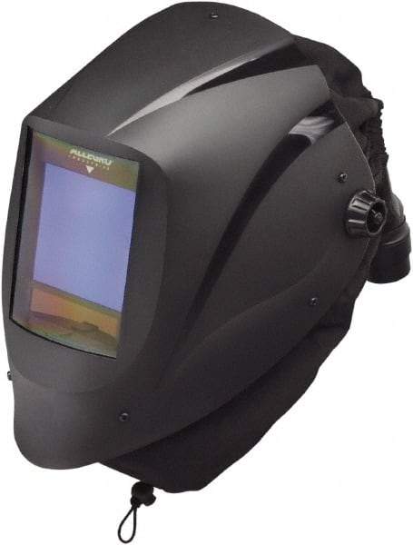 Allegro - Size Adjustable, PAPR Compatible Welding Helmet with Flip-Up Welding Lens over Face Shield - Dupont Super Tough Flame Retardant Nylon, Black, Compatible with EZ Air PAPR - Makers Industrial Supply