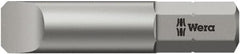 Wera - 3mm x 32mm Blade, 1/4" Drive Slotted Screwdriver Bit - 1-1/4" OAL - Makers Industrial Supply